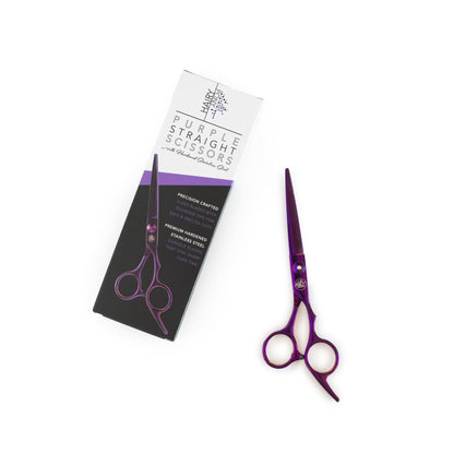 Scratch and Dent Horse Straight Scissors - Purple