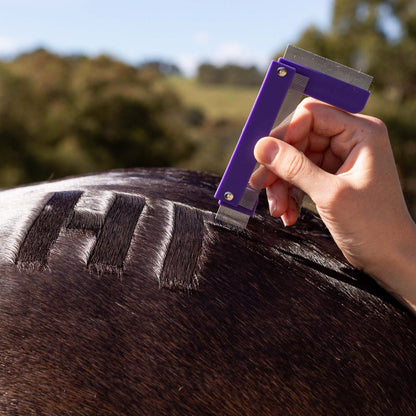 Hairy Pony QRT Mark Comb being used on a horse