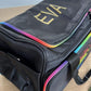 Personalised text on the bag saying "Eva"