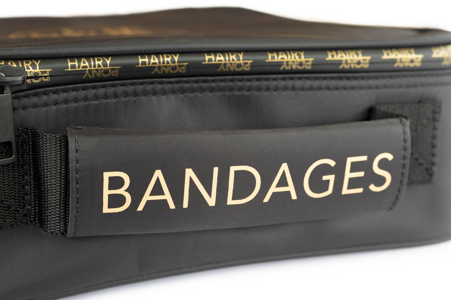 Storage Bag Label on a bag that reads "Bandages"