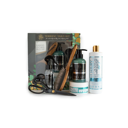 Our Terrific Tails Kit - Everything you need for a complete horse tail grooming kit.