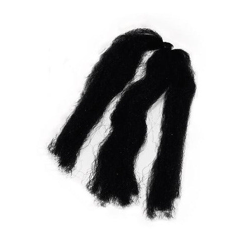 An image showing the Hairy Pony Fake It Horse Mane Hair Extensions in the colour black.